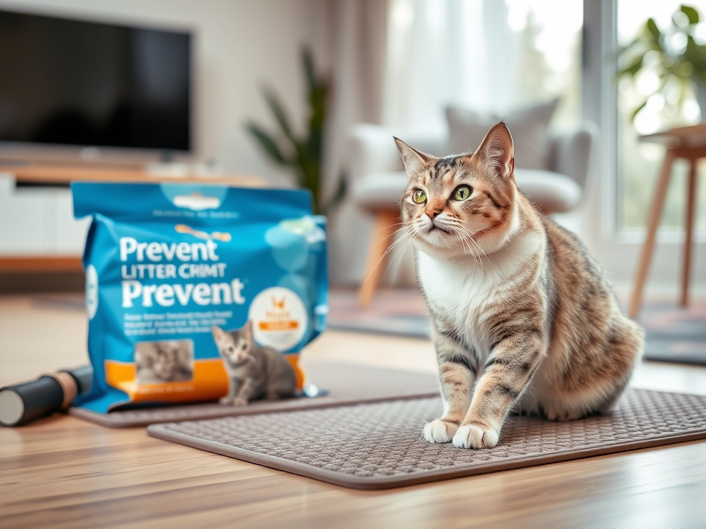 how to prevent litter tracking with mats - cat litter box liners mats guide hero image