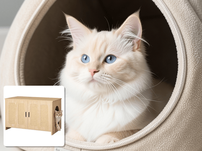How These Enclosures Work for Cats and Humans - expert cat litter box furniture hidden side table guide