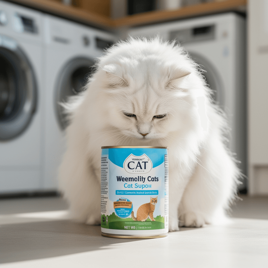 FHTONGE Extra Large Cat Litter Box Enclosure with cat - professional product lifestyle photo