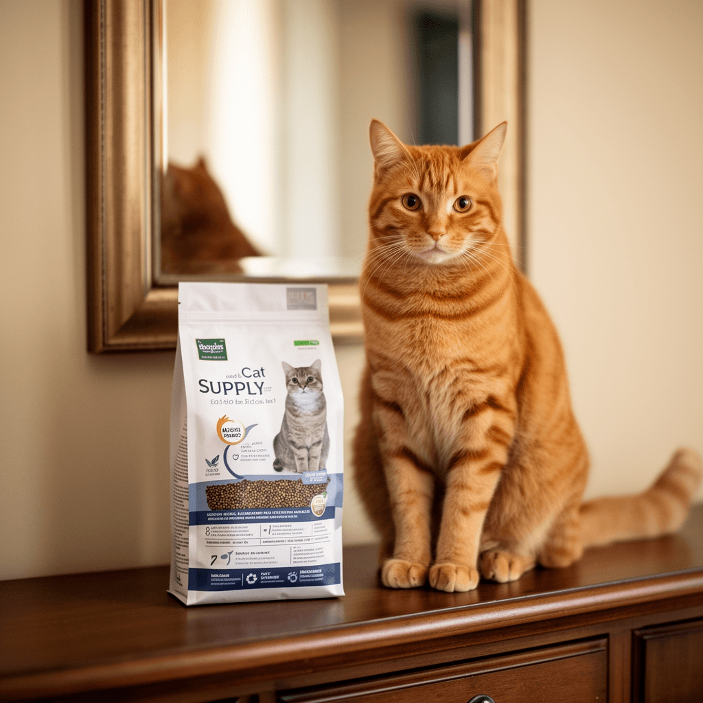 Rantila Cat Litter Box Privacy Screen Cat Litter Box with cat - professional product lifestyle photo