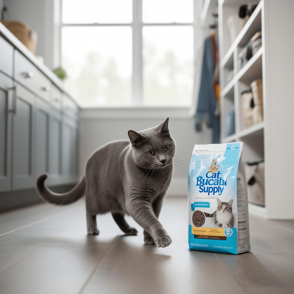 Rantila Cat Litter Box Privacy Screen Cat Litter Box with cat - professional product lifestyle photo