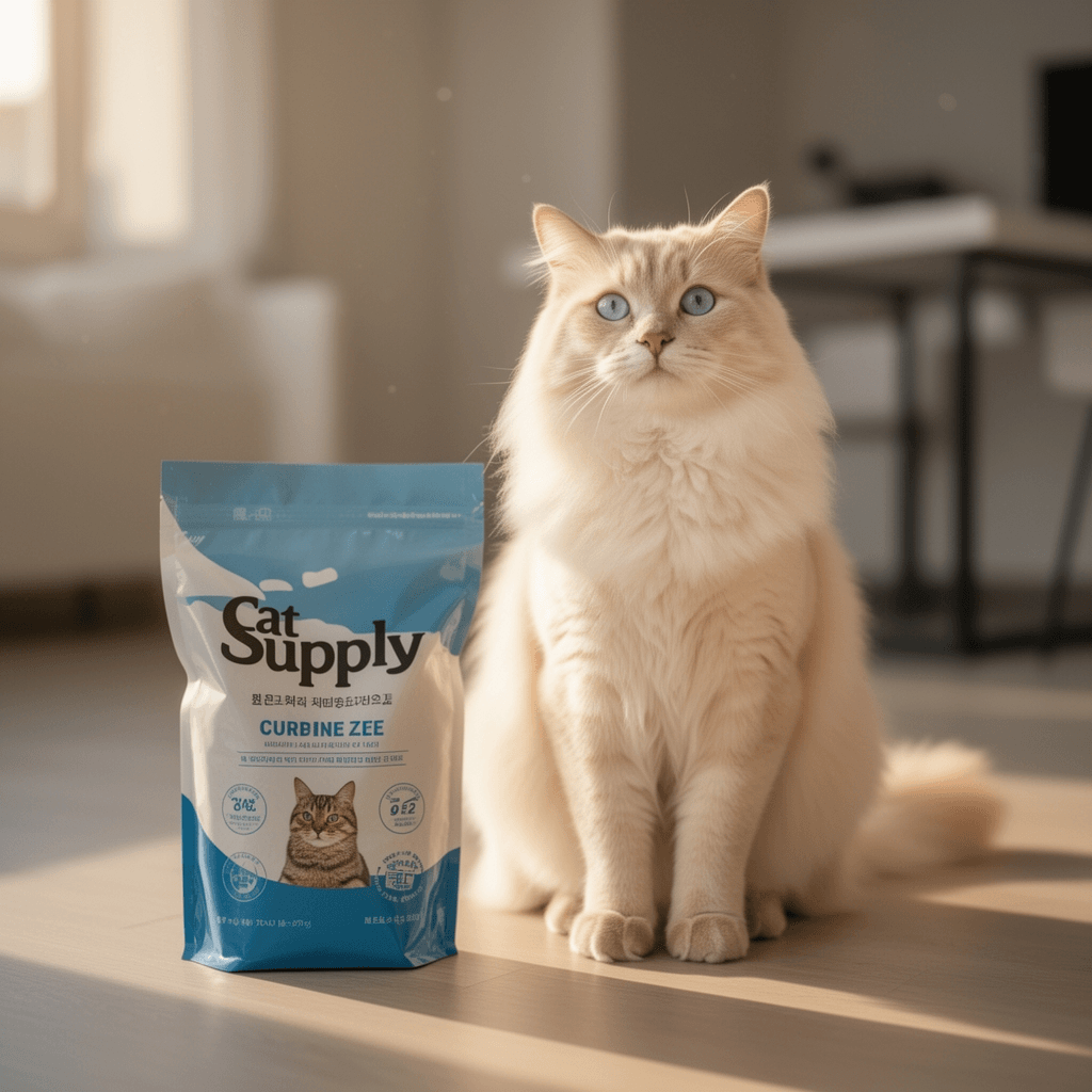 PetFusion ModestCat Litter Box Privacy Screen (3' Tall; 4' with cat - professional product lifestyle photo