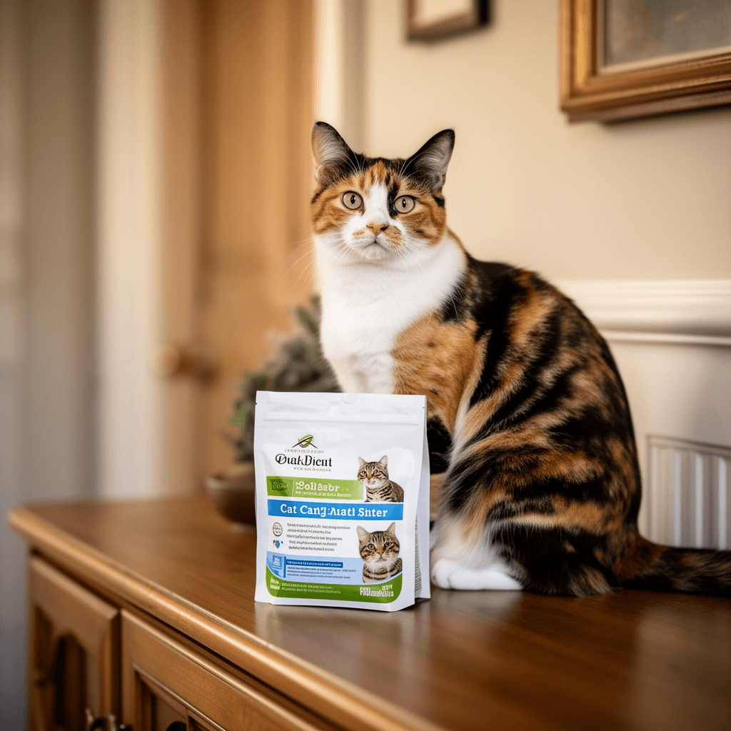 Rantila Cat Litter Box Privacy Screen Cat Litter Box with cat - professional product lifestyle photo