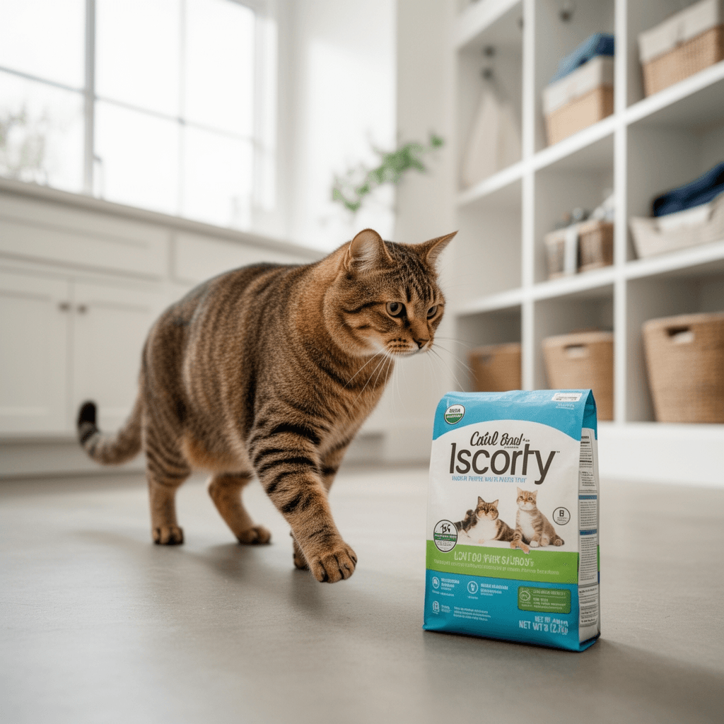 Rantila Cat Litter Box Privacy Screen Cat Litter Box with cat - professional product lifestyle photo