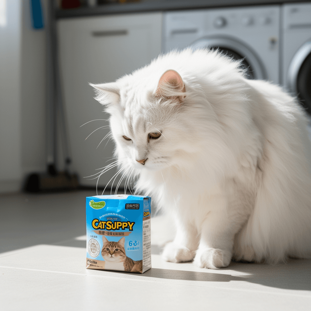 Rantila Cat Litter Box Privacy Screen Cat Litter Box with cat - professional product lifestyle photo