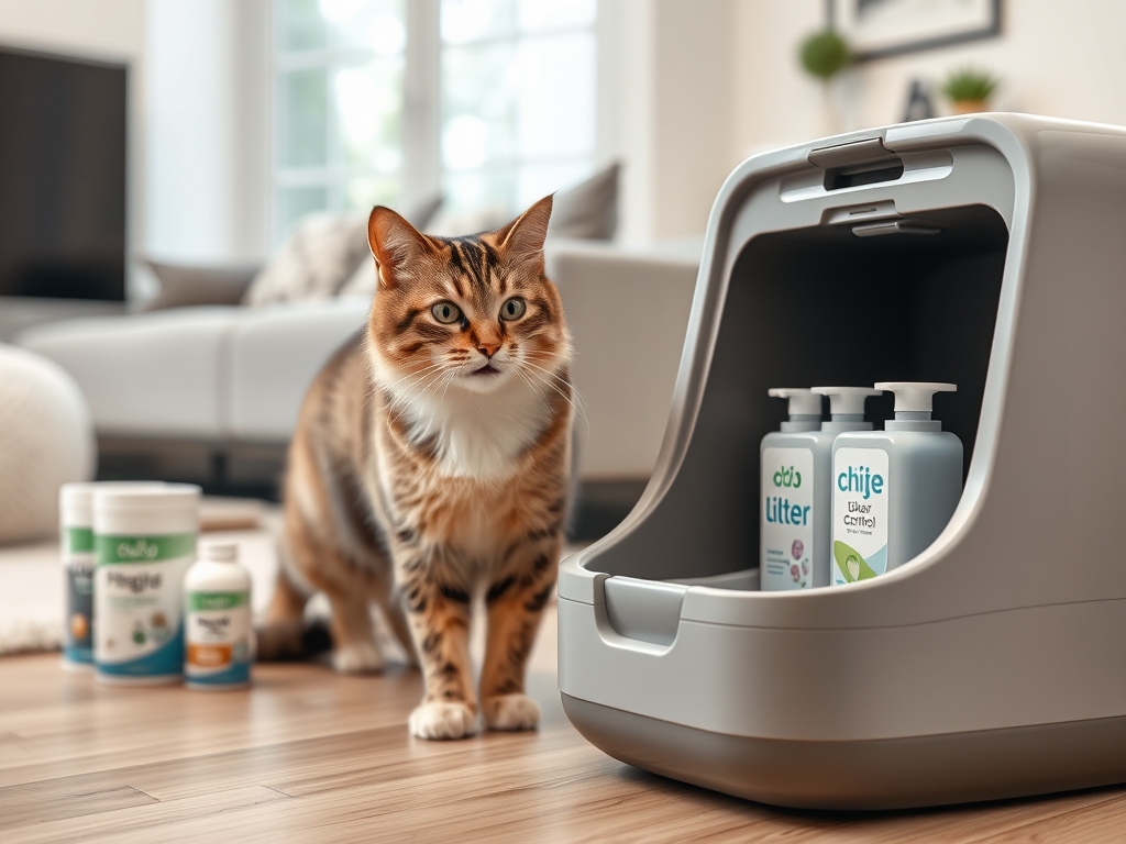 automatic litter box odor control products - cat litter deodorizers odor control guide hero image