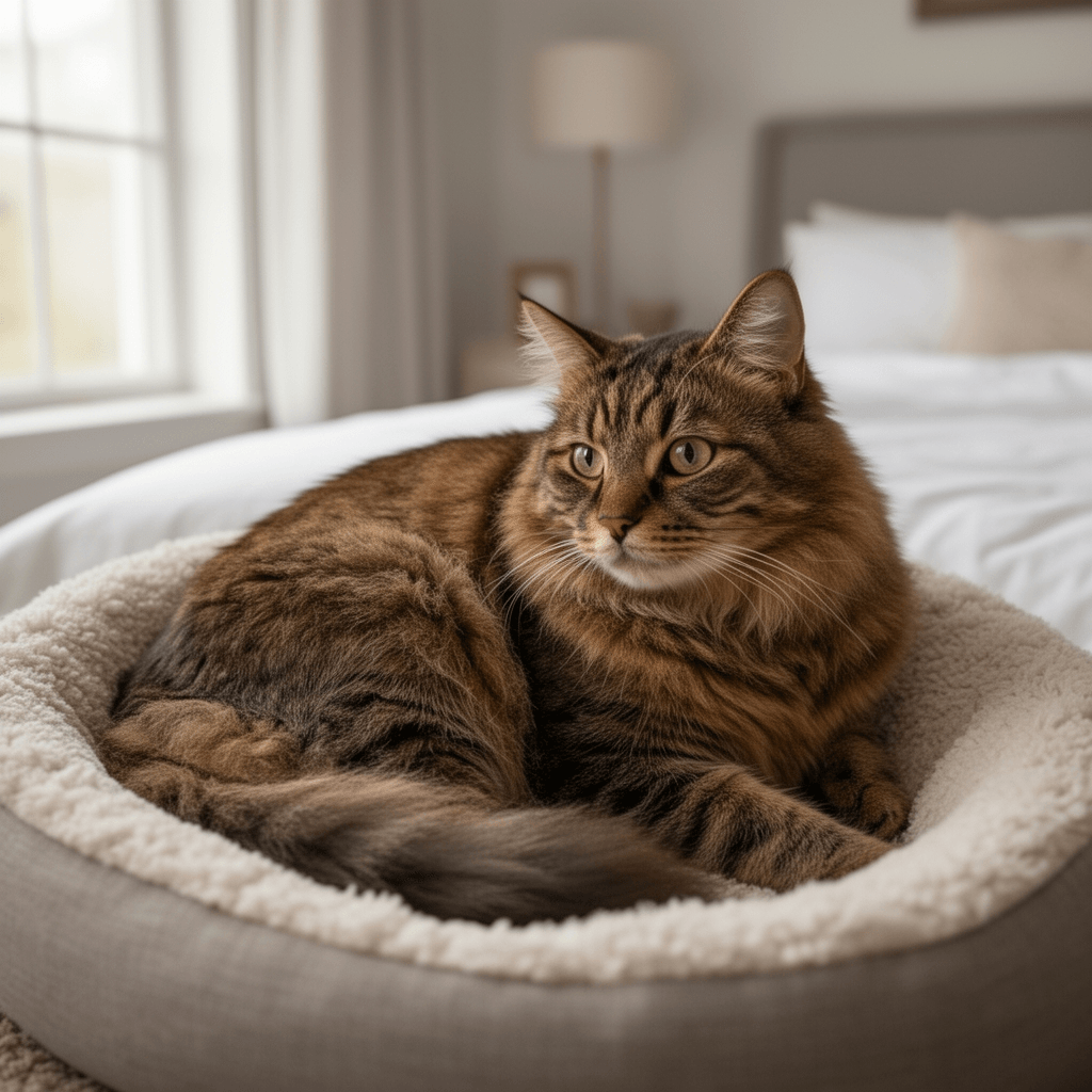 Pieviev Cat Litter Mat Double Layer Waterproof Urine Proof with cat - professional product lifestyle photo