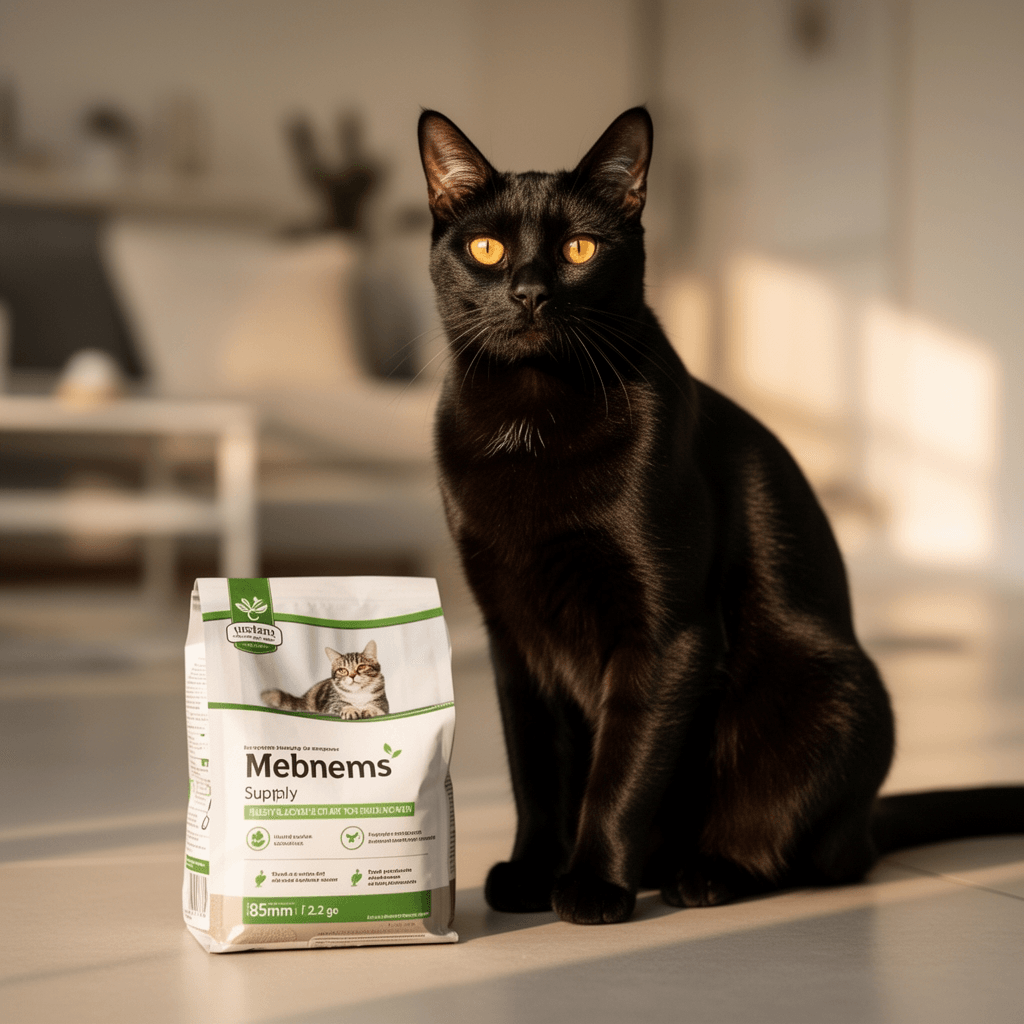 Coir Wonder Cat Litter Deodorizer – 2.2 Lb Activated with cat - professional product lifestyle photo