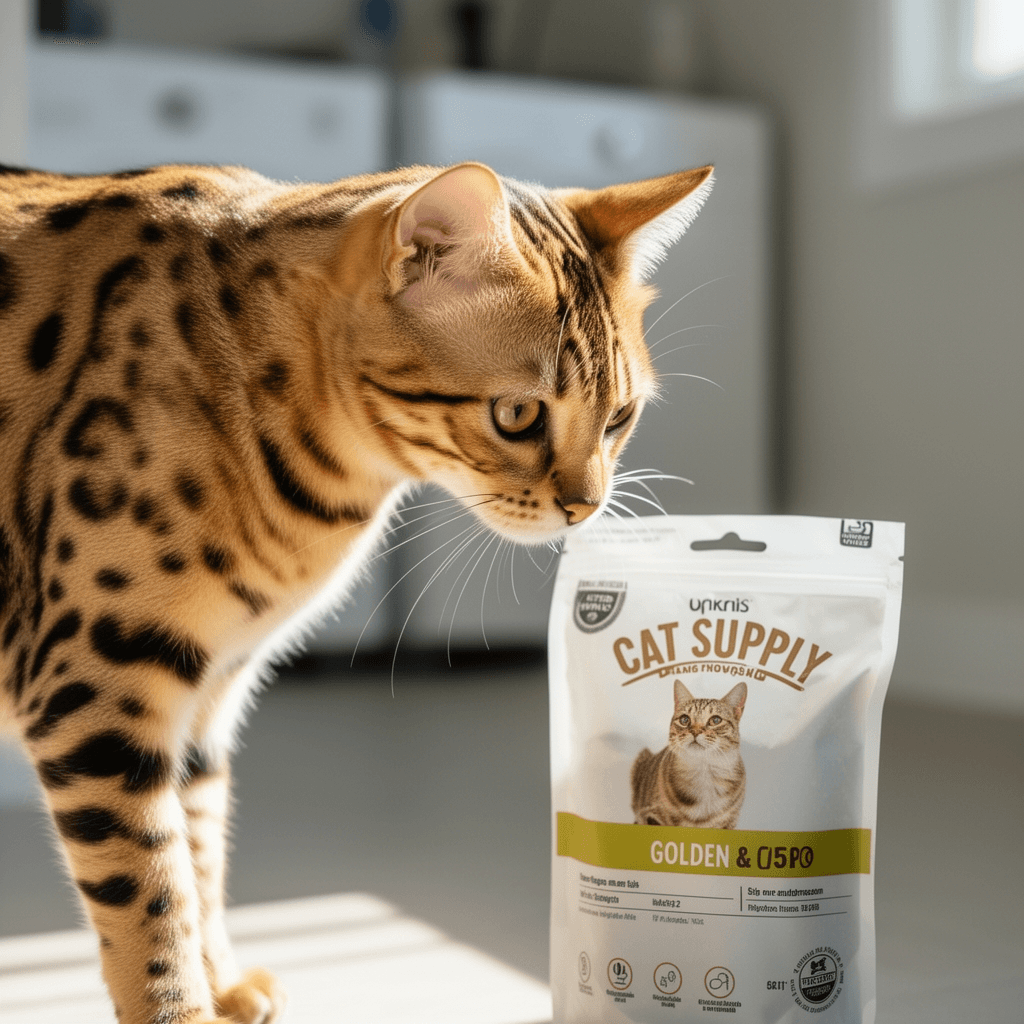 Bothyi Self Cleaning Cat Rake Replacement Component with cat - professional product lifestyle photo