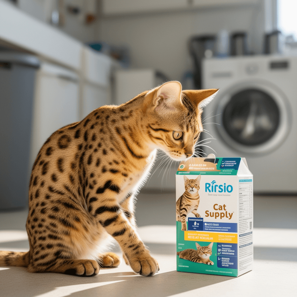 AFOLOREET Litter Scooper with cat - professional product lifestyle photo