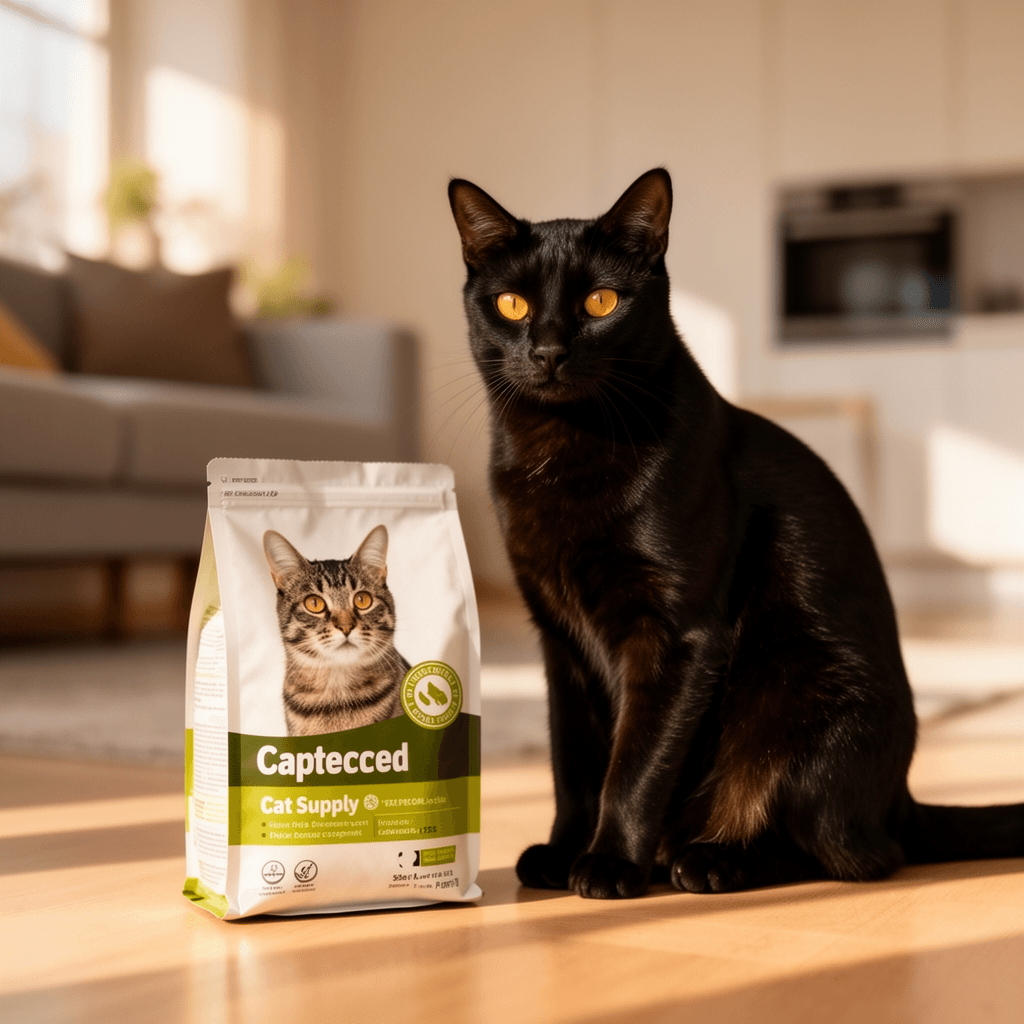 Scoop Away Advanced Multi-Cat Clumping Cat Litter with cat - professional product lifestyle photo