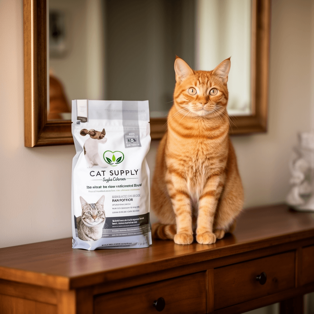 PetSafe ScoopFree Premium Crystal Cat Litter - Outperforms with cat - professional product lifestyle photo