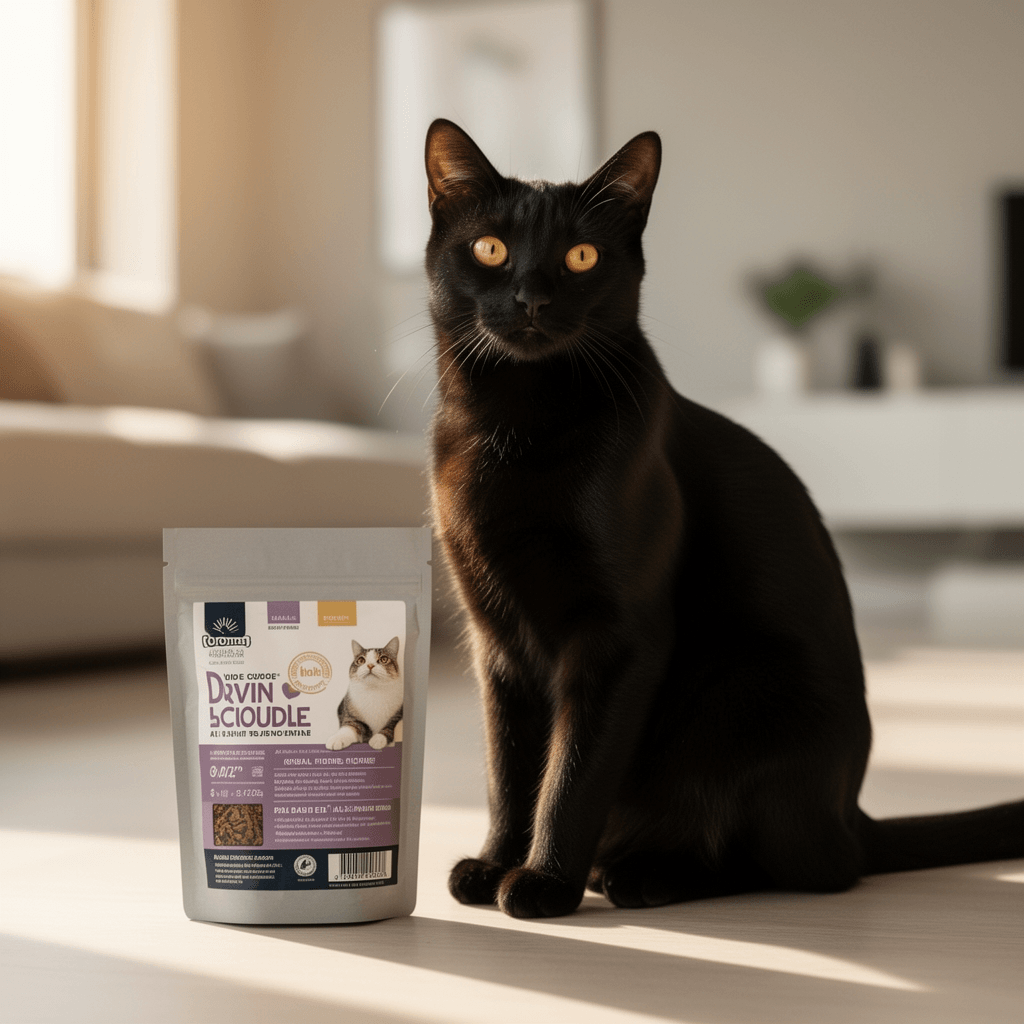 sWheat Scoop Natural Wheat Multi-Cat Litter with cat - professional product lifestyle photo