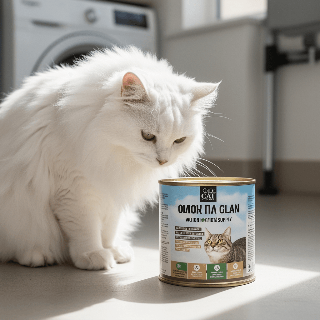 WePet Cat Litter Scoop with cat - professional product lifestyle photo