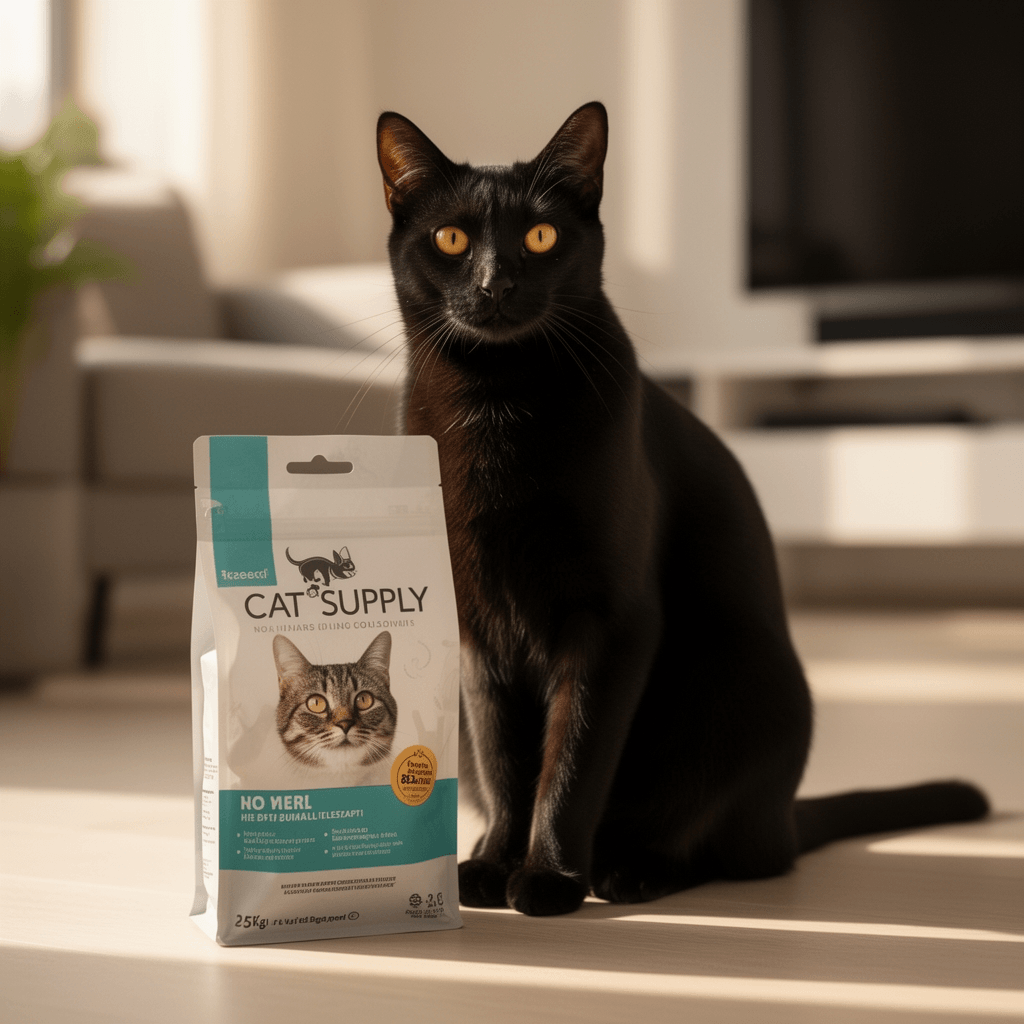 AFOLOREET Litter Scooper with cat - professional product lifestyle photo