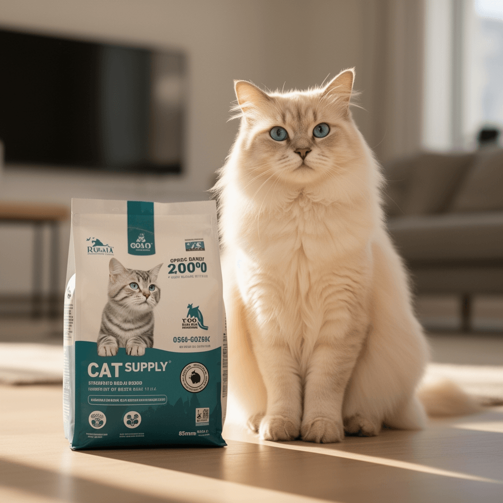 Yangbaga Metal Cat Litter Scoop with Deep Shovel&Long Handle with cat - professional product lifestyle photo