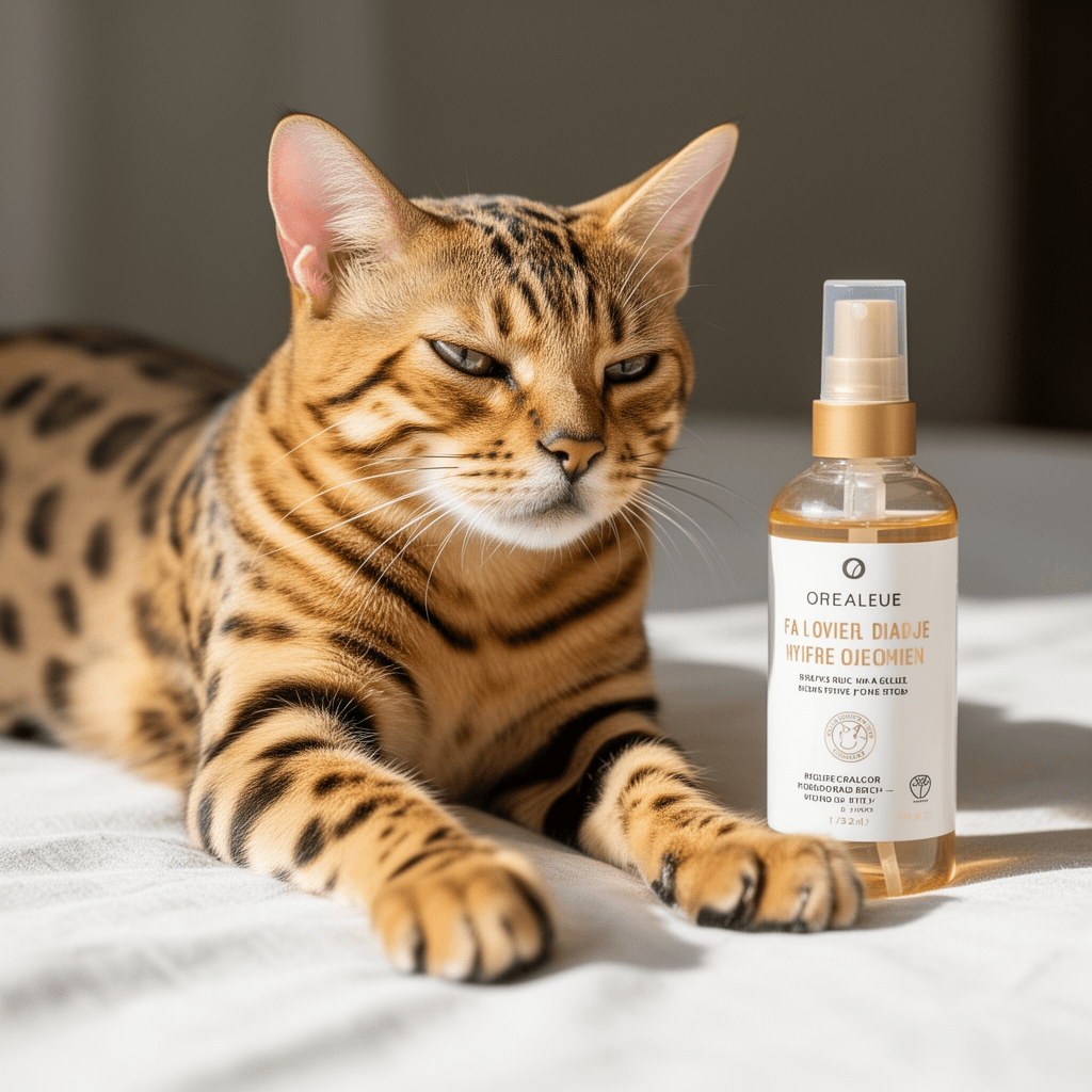 FurryKiddy Automatic Self Cleaning Litter Box with cat - professional product lifestyle photo