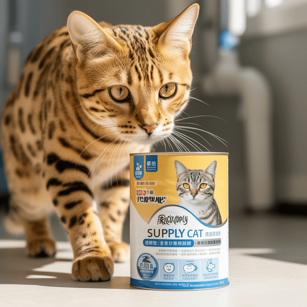 Nature’s Miracle Advanced Stain And Odor Eliminating Wipes with cat - professional product lifestyle photo