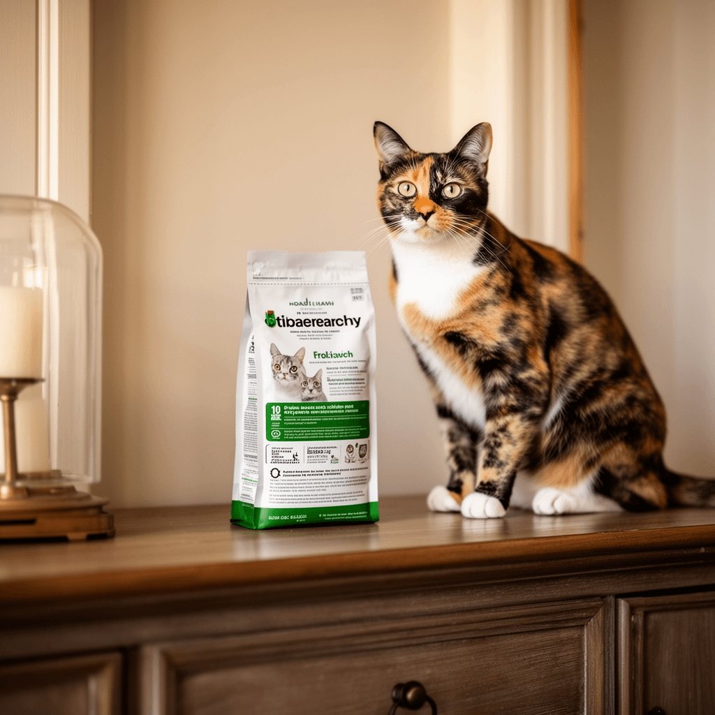 Showvigor Cat Litter Scoop with cat - professional product lifestyle photo
