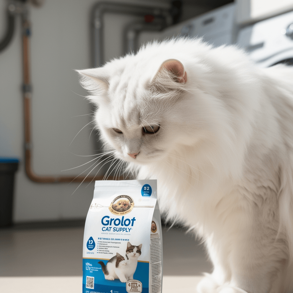 Fresh Step Plastic Cat Litter Scoops | Great for Small to Large Size Litter Pans with cat - professional product lifestyle photo