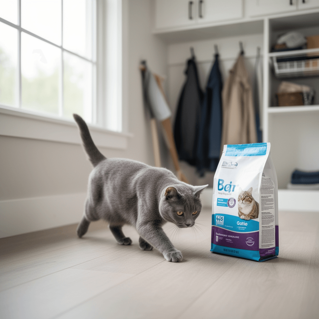 XBX Cat Litter Scoop with Holder with cat - professional product lifestyle photo