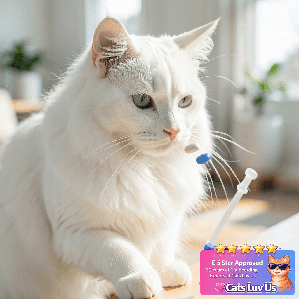 Pill Shooter for Dogs and Cats – Soft Tip Pet Piller for with cat - professional product lifestyle photo