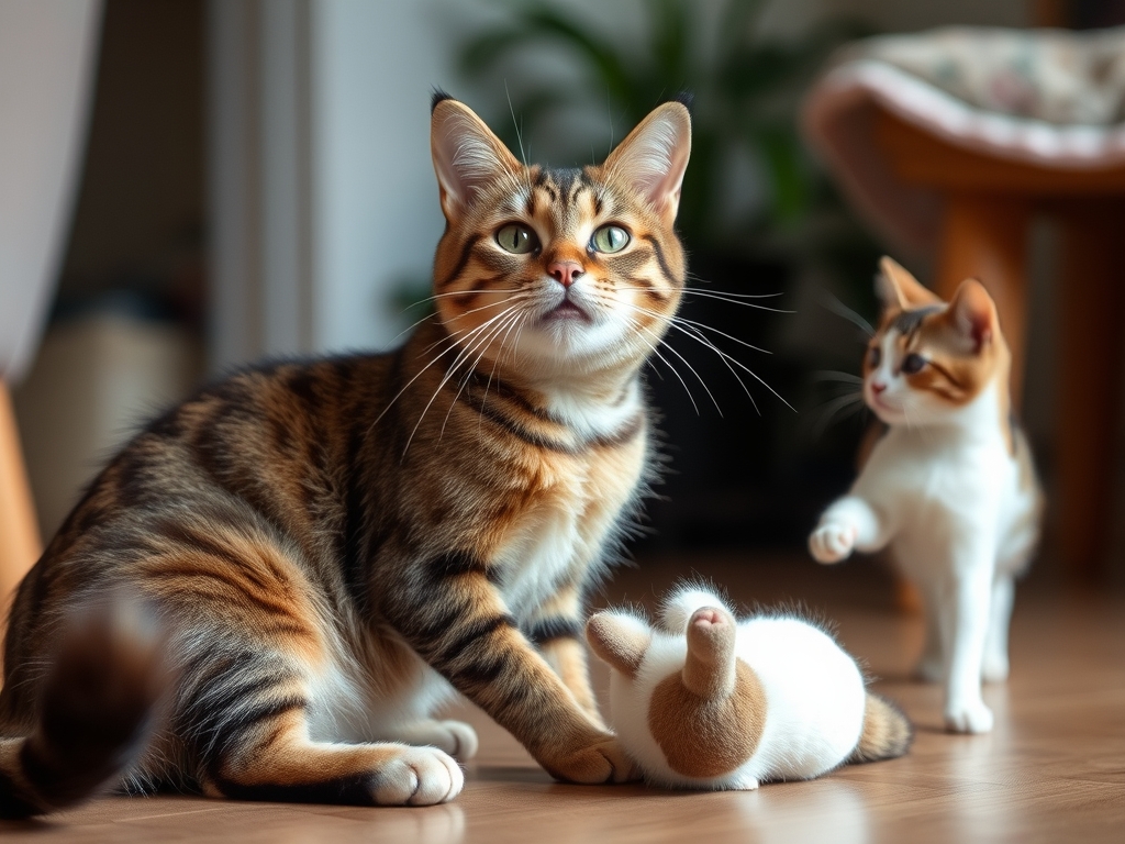 The Benefits of Interactive Play for Bored Cats - cat mice toys interactive play