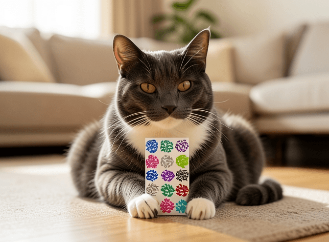 Cat owner reviewing best cat nail caps & claw covers options for their pet in 2026