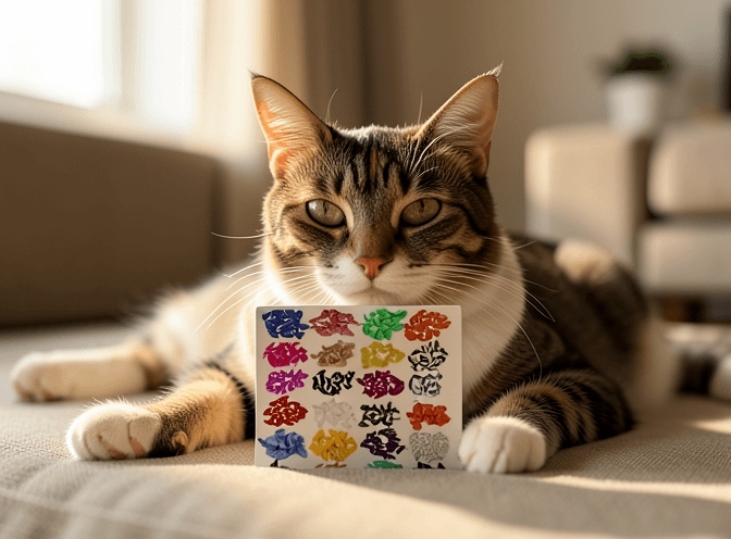 Cat owner reviewing cat nail caps & claw covers for kittens options for their pet in 2026