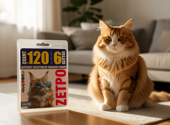 Cat owner reviewing cat nail caps & claw covers for small spaces options for their pet in 2026