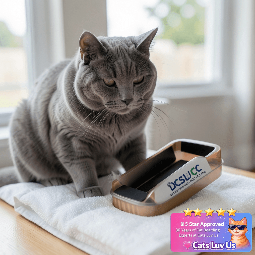 DCSUCC Cat Nail File Scratching Strips - 6 Pcs Cat Scratcher with cat - professional product lifestyle photo