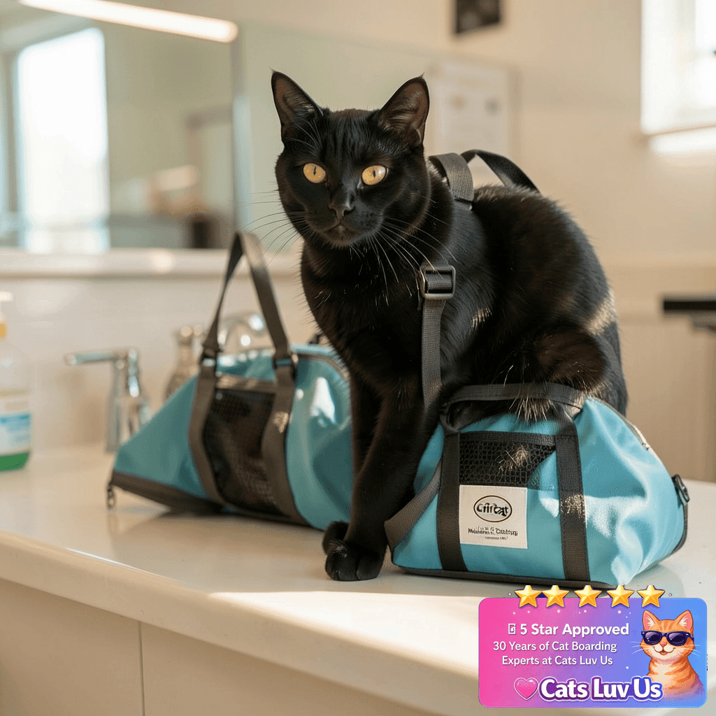 Cinf Cat Nail Clipping Cleaning Restraint Bag No with cat - professional product lifestyle photo