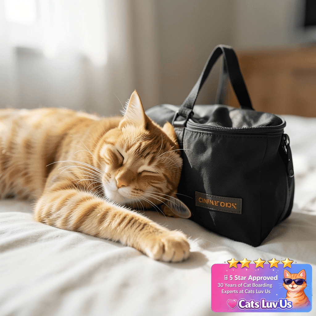 Cinf Cat Nail Clipping Cleaning Restraint Bag (Free with cat - professional product lifestyle photo