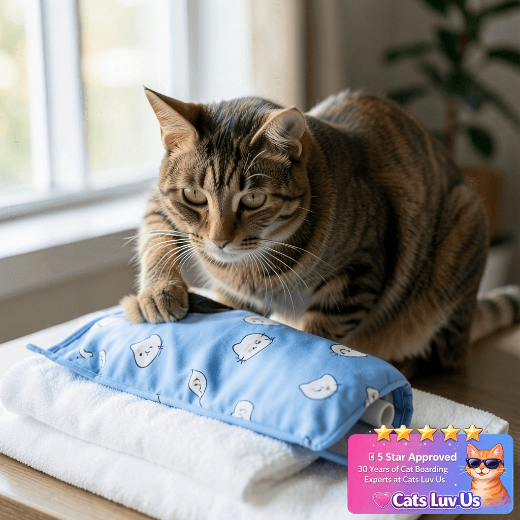 Supet Cat Wrap for Cutting Nails with cat - professional product lifestyle photo