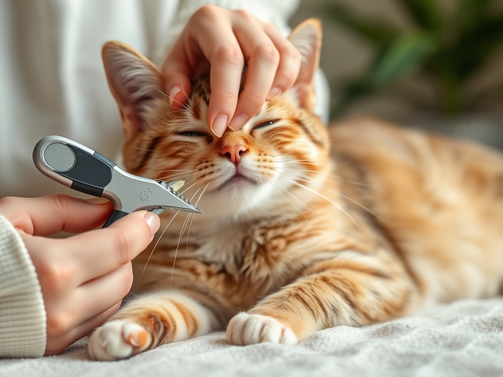 cat nail trimming kit with file - cat nail clippers trimmers guide hero image