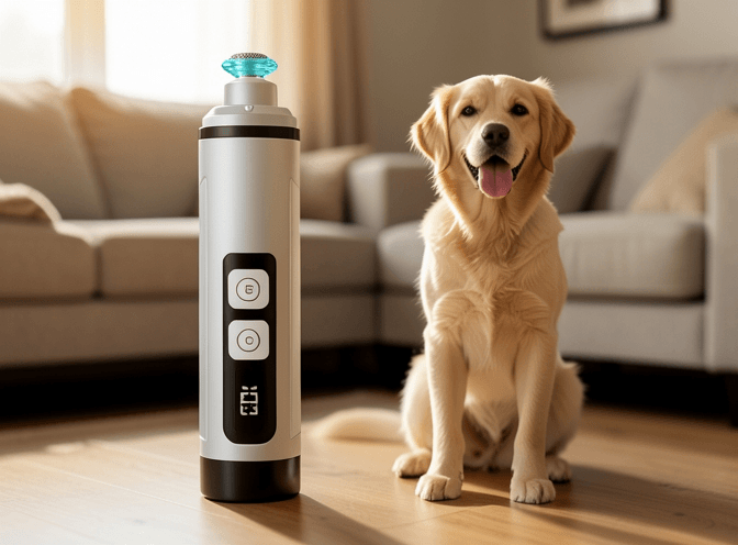 Cat owner reviewing cat nail grinders & electric trimmers for multiple cats options for their pet in 2026