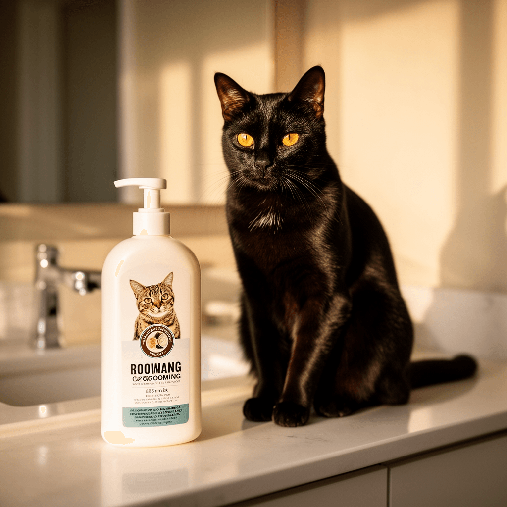 PAKEWAY Pet Nail Clipper with LED & -U-V Light with cat - professional product lifestyle photo