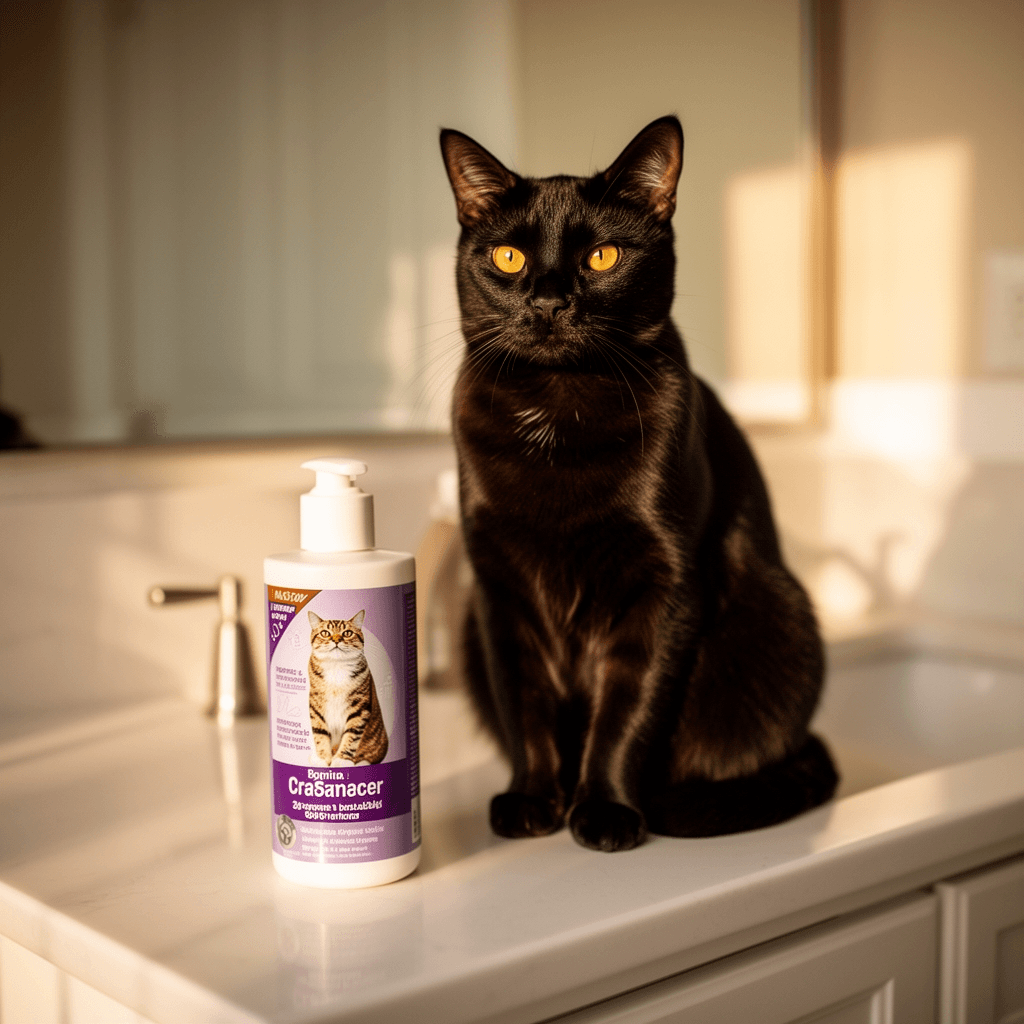 HIBINO Samurai-Grade Cat Nail Clippers | Vet Recommended | with cat - professional product lifestyle photo