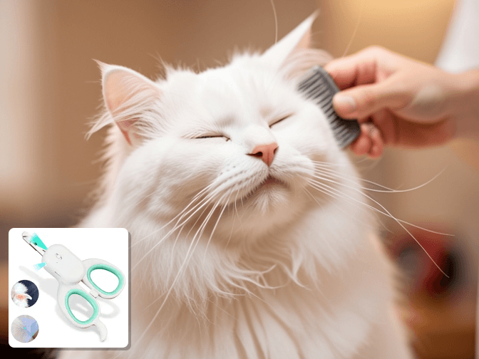 Cat owner reviewing cat nail trimming & paw care for kittens options for their pet in 2026