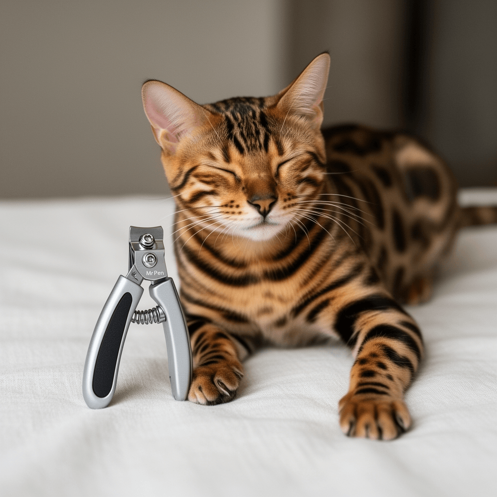 Mr. Pen- Cat Nail Clipper with cat - professional product lifestyle photo