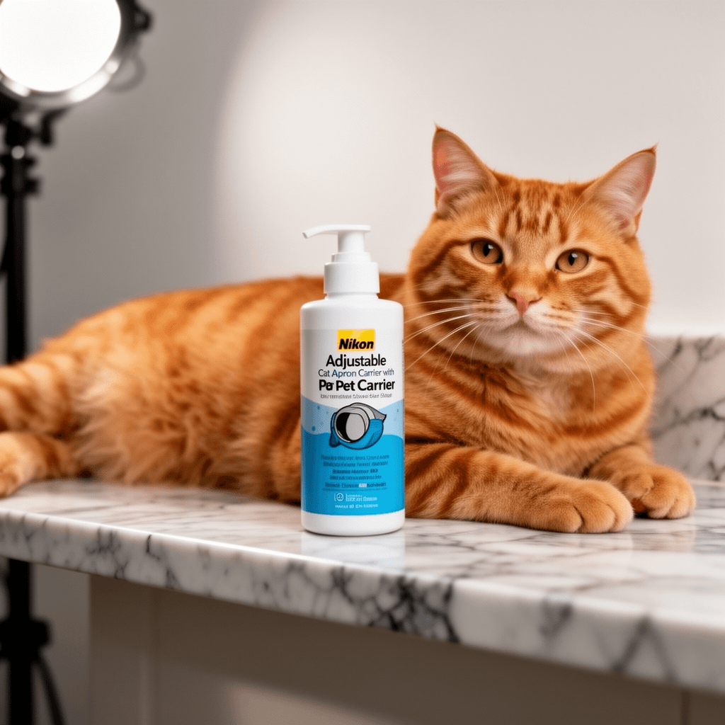 Adjustable Cat Apron Carrier with Holes Pet Carrier Sleeping with cat - professional product lifestyle photo