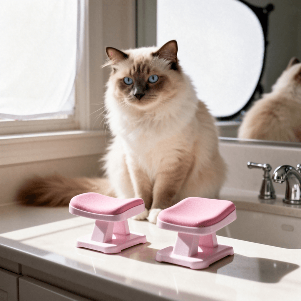 2pcs Manicure Finger Rests - Nail Stand for Steadying and with cat - professional product lifestyle photo