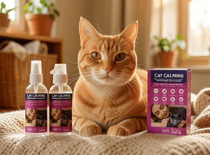 Cat owner reviewing cat pheromone diffusers & sprays worth buying options for their pet in 2026