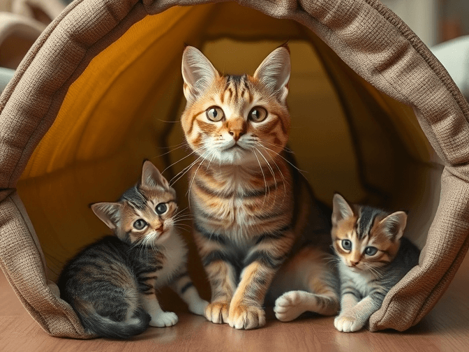 Cat owner reviewing cat play tunnels and tents for kittens options for their pet in 2026