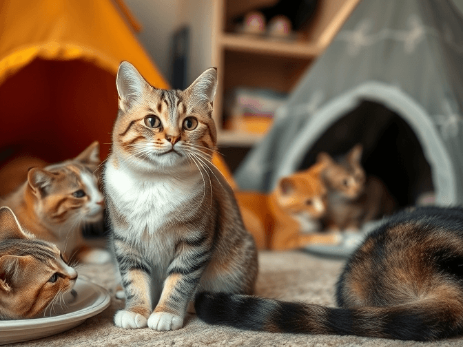 Cat owner reviewing cat play tunnels and tents for multiple cats options for their pet in 2026