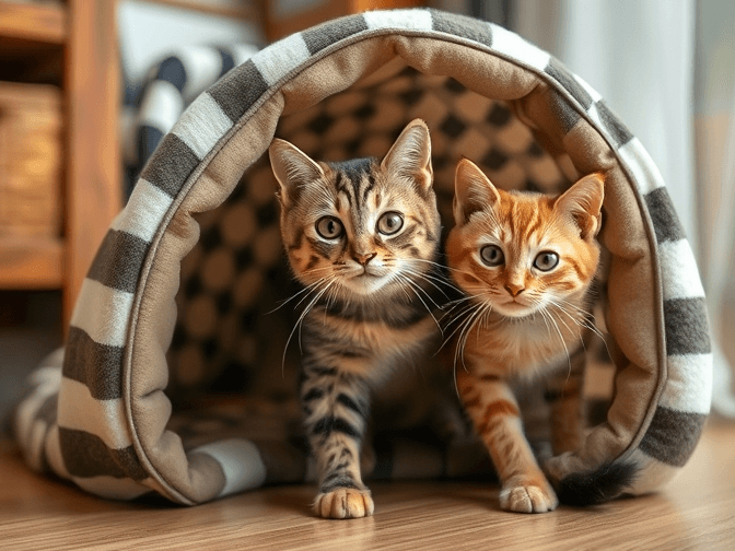 Cat owner reviewing cat play tunnels and tents pros and cons options for their pet in 2026