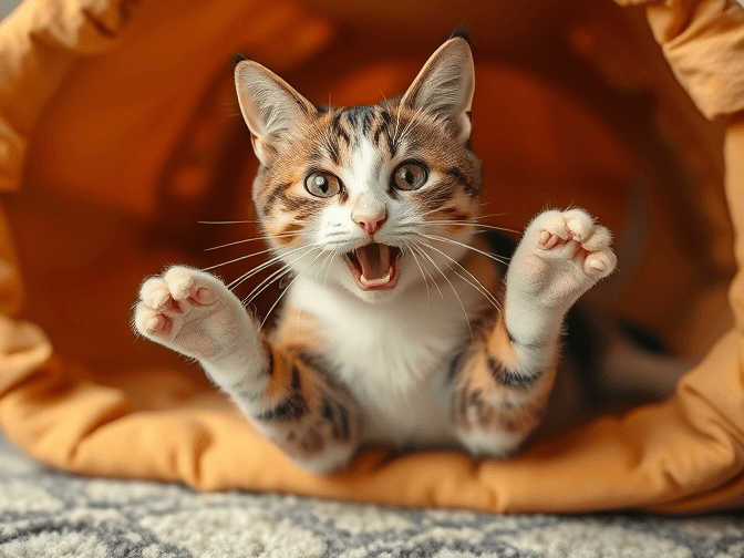 Cat owner reviewing cat play tunnels and tents under 50 dollars options for their pet in 2026