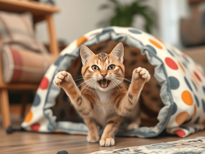 Cat owner reviewing cat play tunnels and tents worth buying options for their pet in 2026