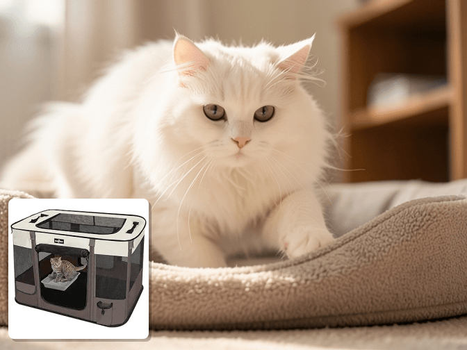 How Cat Playpens Work With Litter Box Compartments - expert cat playpen with litter box compartment guide