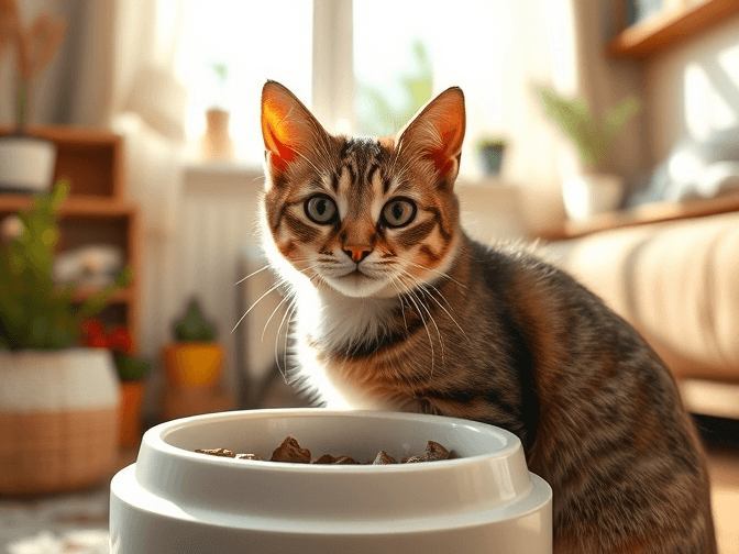 Cat owner reviewing cat proof cat feeder options for their pet in 2026